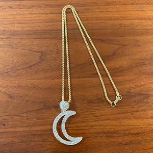 Swarovski Moon Necklace- Great Condition